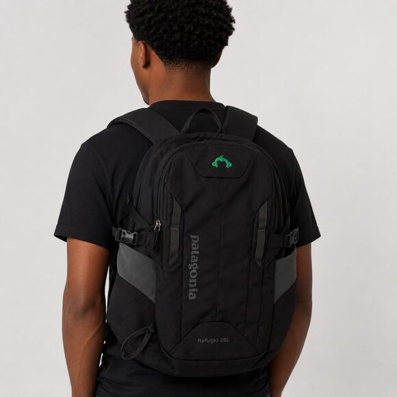 Patagonia Other - Patagonia Black Backpack Refugio 28L Embroidered WASHED